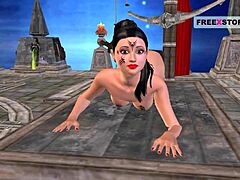 i watch this indian bhabhi in sexy poses then she masturbates with a candle, so hot