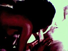 Check out this vintage scene with black pussy and white cocks.