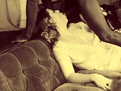 Check out this vintage scene with black pussy and white cocks.