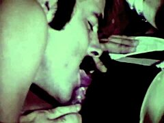 Check out this vintage scene with black pussy and white cocks.