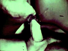Check out this vintage scene with black pussy and white cocks.