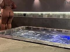 Did i catch the brunette and pound her pussy hard