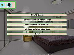 Big tits anime girl in dating game hentai paizuri!