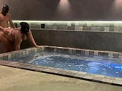 Did i catch the brunette and pound her pussy hard