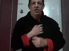 Bisexual Mark Wright Drinks Piss Through Homemade Device