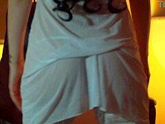 Laura Fatalle plays with panties and pussy reaching shaky orgasm