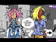 Ai-subeki part 5: shemale fucks hard in threesome with creampie.