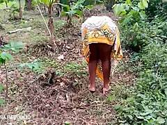 Ebony Girl's Panties Make You Cum on Bed