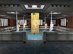 fallout 4 multi pole dance action! 🕺