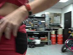 Aurora, Naughty Brunette Slut, Rocks Big Tits in Threesome