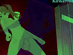 Mikoto Misaka and Kuroko Shirai engage in intense bunny girl threesome sex