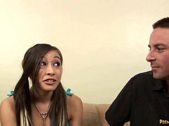 cute teen gets pounded hard by lucky dude in homemade clip