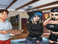 Summertime Saga: Jerk Off To Her Pussy Scene 90