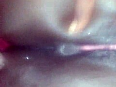 Ebony squirt queen juicy pussy close up
