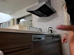 Hey, watch this Japanese milf give the best creampie handjob!