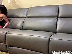 White Boy Pounds Hot Brunette Behind Scenes