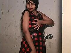 I’m obsessed with this Indian teen showing naked booty and wet pussy in bathroom