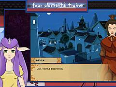 Avatar trainer enjoys shower fun in part 27!