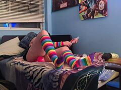 Look at this submissive puppy playing with his bad dragon!