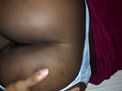 ebony couple's wet doggystyle session