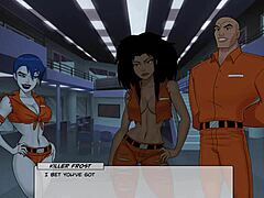 dc comics ivy in prison with monster