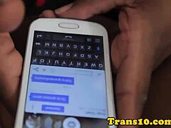 Ebony Brazilian trans behind scenes in lingerie 😏