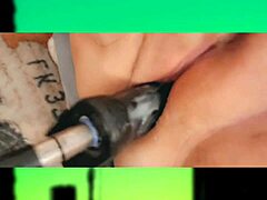 fat emo babe pounds pussy with machine in wild solo pov action.