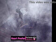 relaxing in the sauna with subtle cartoon vibes