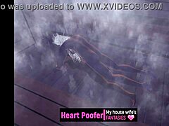 relaxing in the sauna with subtle cartoon vibes