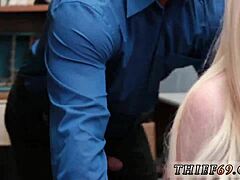 police seduce young petite blonde teen during attempted theft incident