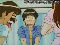 Anime teens strapon fucking threesome 😈