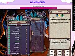 Vtuber lewdneko with big tits plays futanari game in cage!