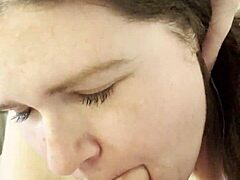 sexy bbw poppy cohen sucks cock in pov