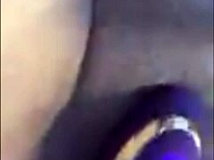 Latina beauty reaches euphoria with her favorite toy