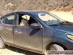 blonde teen gets anal in public!