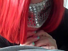 Redhead Wife Sucking Huge Amateur Cock