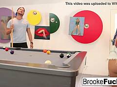 brooke plays billiards with vans balls