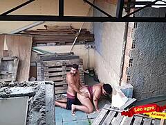 FUCKING MY SISTER-IN-LAW ON THE TERRACE OUTDOORS!