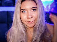 Chubby Blonde Colombian Teases Boyfriend With Big Tits And Ass In Webcam.