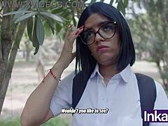 Shy 18-Year-Old Schoolgirl with Big Ass SKIPS CLASS for Stranger’s HUGE COCK!