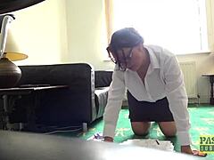 Pascalssubsluts - Sabrina Jade rides huge cock for facial.