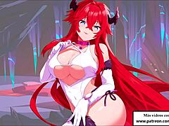 JOI hentai anal where 4 demons fuck your ass