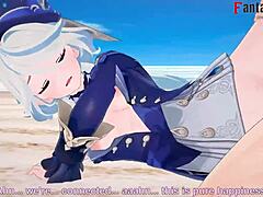 哇，Furina在《原神》全裸场景中超劲爆