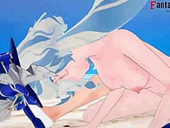 哇，Furina在《原神》全裸场景中超劲爆