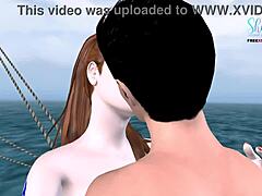 Cute couple fucks on pirate ship