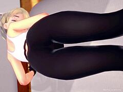 健身后湿透的Gwen Satacy想被猛操