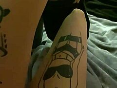 Footjob fetish with licking fingers