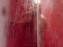 latina milf in lingerie watches big cock voyeur