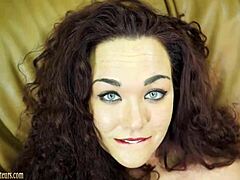 Teen redhead strips on casting couch, then bangs hard for the role