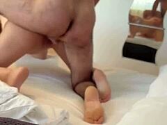 She wakes craving my cock, gets mind-blowing orgasm, and I finish on her big ass